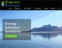Tablet Screenshot of evolutionenergie.com